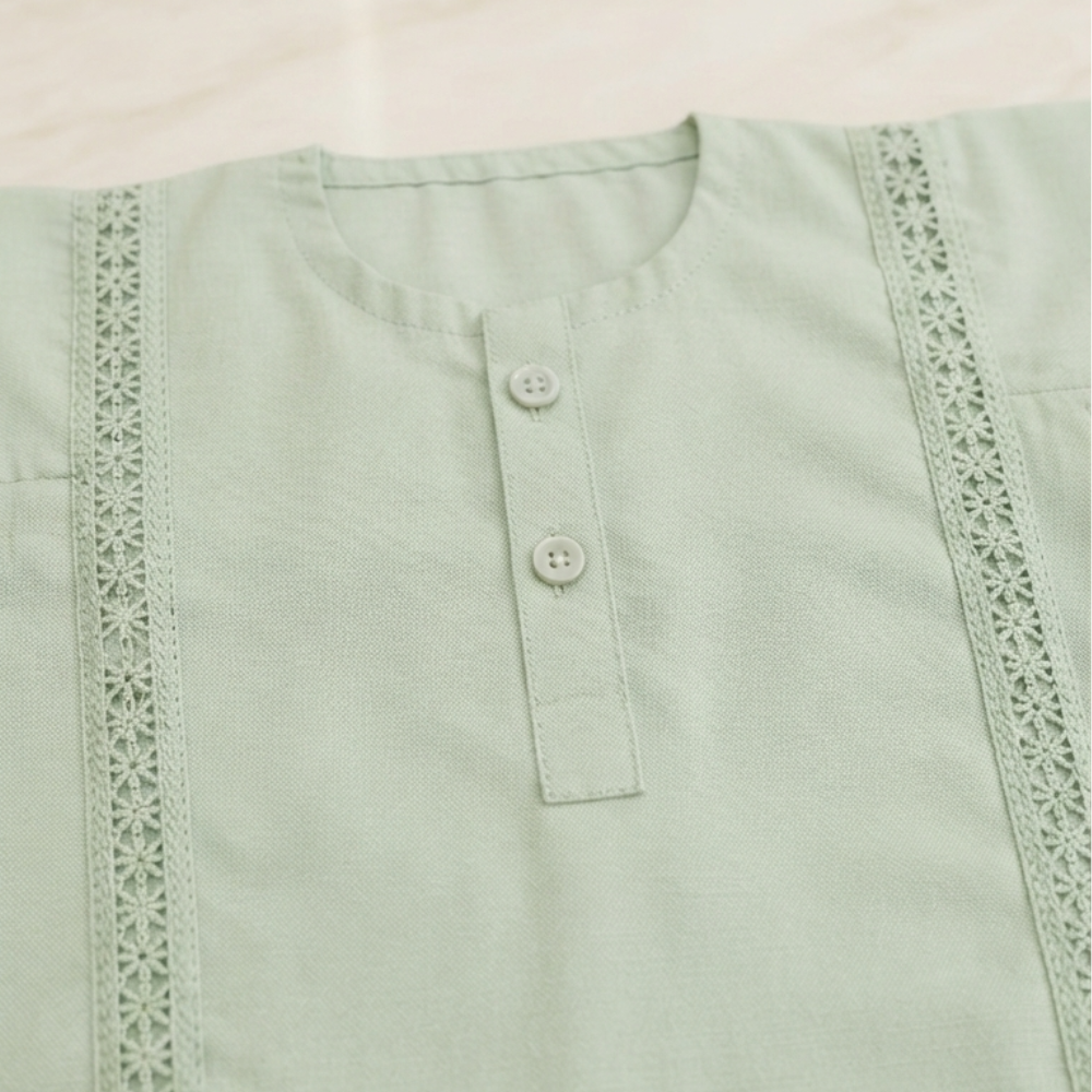 Mint Green Pure Lawn - Kids