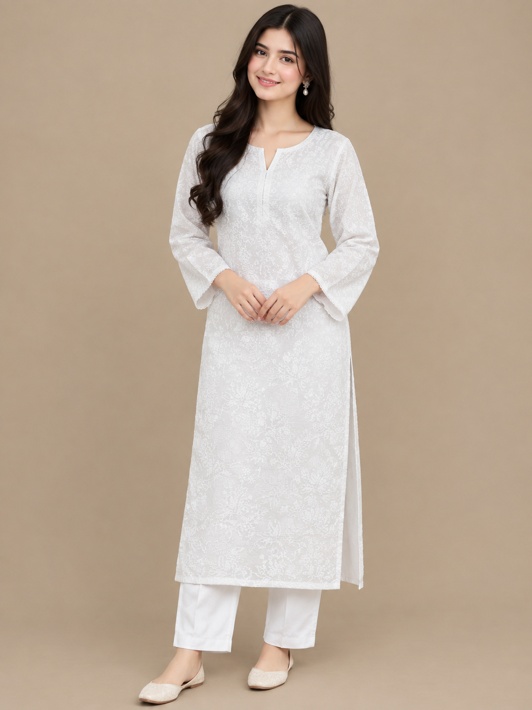 Floral Chiken kaari Pure Lawn - Women